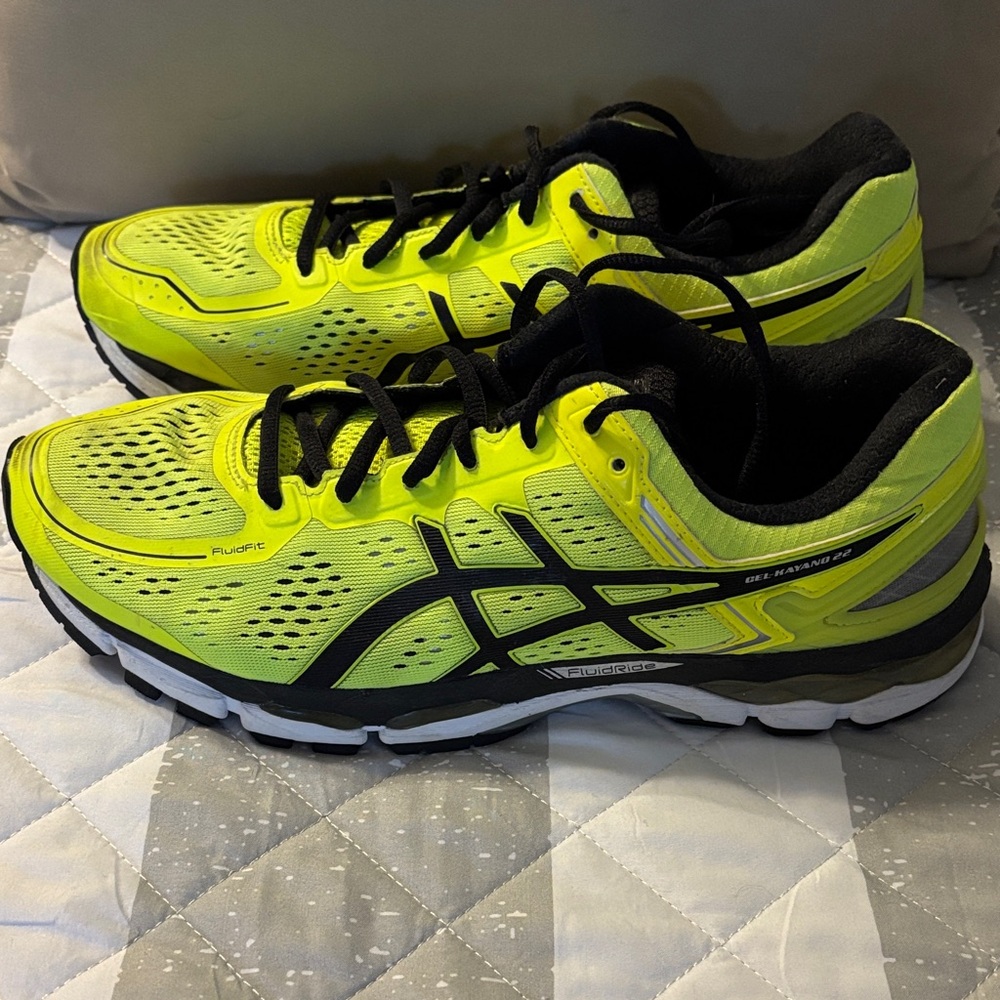 ASICS Men's Athletic Shoes - Neon Yellow and Black